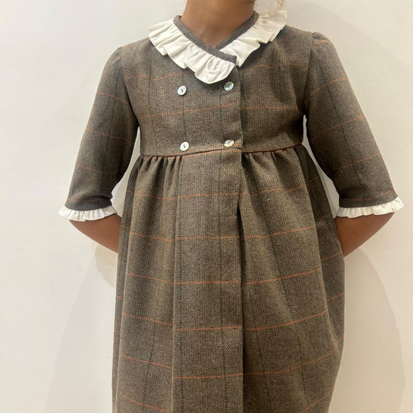 Vestido esmoquin cuadros