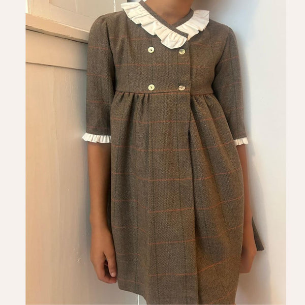 Vestido esmoquin cuadros