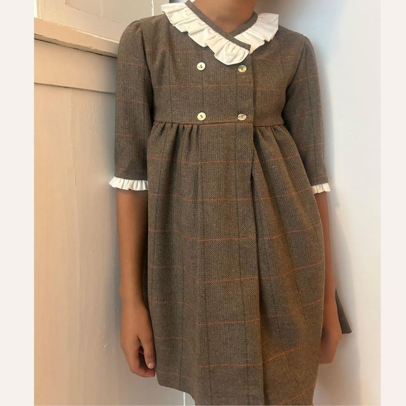 Vestido esmoquin cuadros