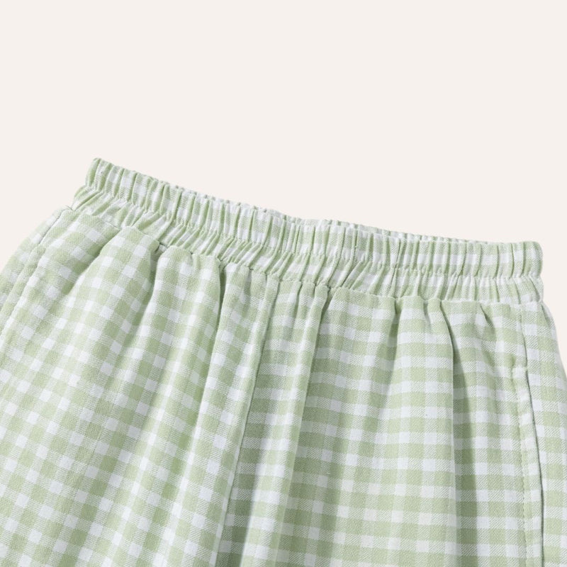 Pantalón cuadritos verdes