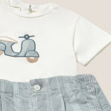 Conjunto vespa rayas
