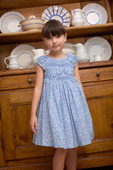 Vestido ramilletes azules nido