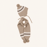 Conjunto gorro y bufanda cenefa
