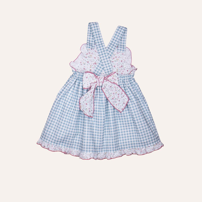 Vestido tirantes vichy bambula flores