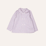 Camisa cruzada manga larga cuadritos
