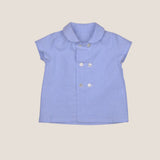 Camisa Oxford cruzada cuello bebé