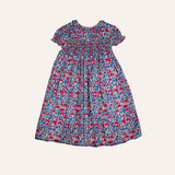 Vestido flores liberty  cuello volante