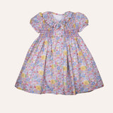 Vestido cruzado nido flores amarillas