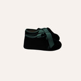 Blucher badana terciopelo verde