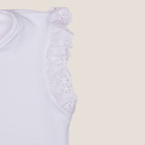 Camiseta tira bordada