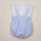 Conjunto niña rayas blusa plumeti.