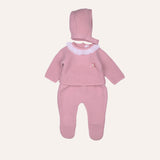 Conjunto bebé tira bordada