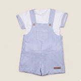 Conjunto peto rayas azul