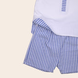 Conjunto polo pantalón rayas
