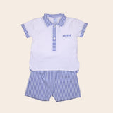 Conjunto polo pantalón rayas