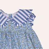 Vestido Gabriela rayas marino