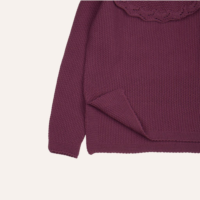 Jersey cuello frambuesa