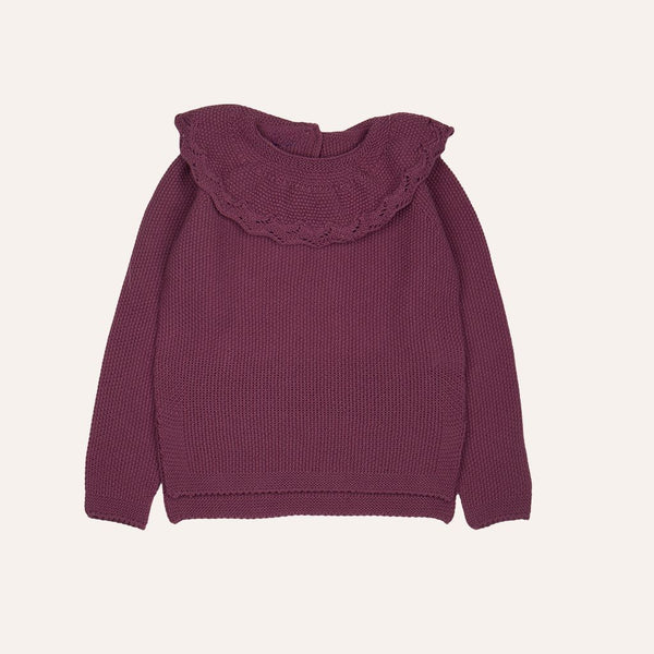 Jersey cuello frambuesa