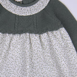 Vestido hojas verdes