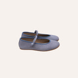 Merceditas serraje velcro con botón