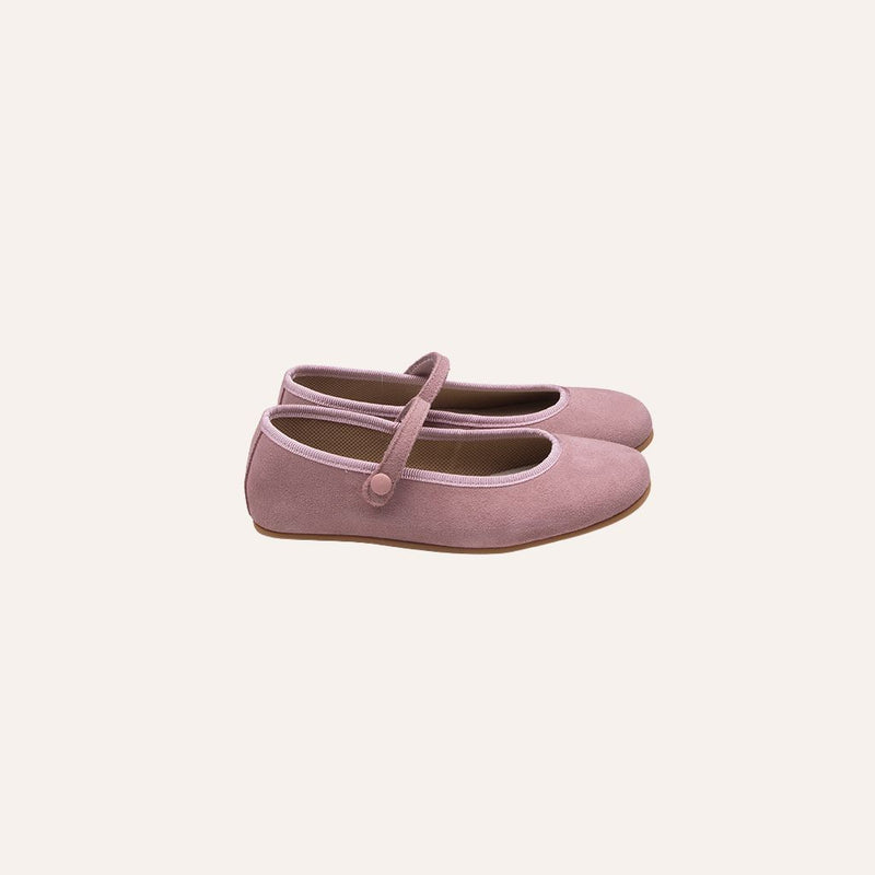 Merceditas serraje velcro con botón