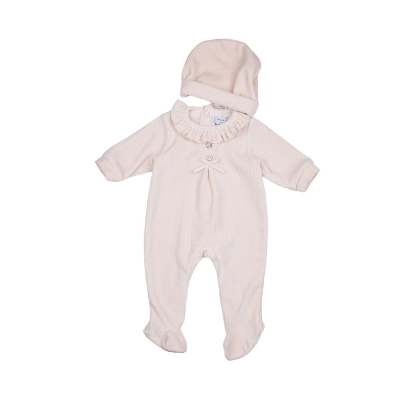 Pijama beige tundosado gorrito