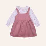 Conjunto falda peto y camisa setas