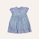 Vestido austriaco rayas marino