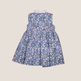 Vestido austriaco flor azul