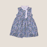 Vestido austriaco flor azul