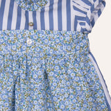 Vestido austriaco rayas marino