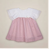 Vestido canesú manga bolillo.