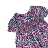 Vestido flores liberty  cuello volante