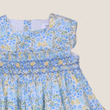 Vestido turquesa y amarillo