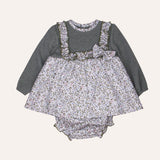 Vestido flores verdes