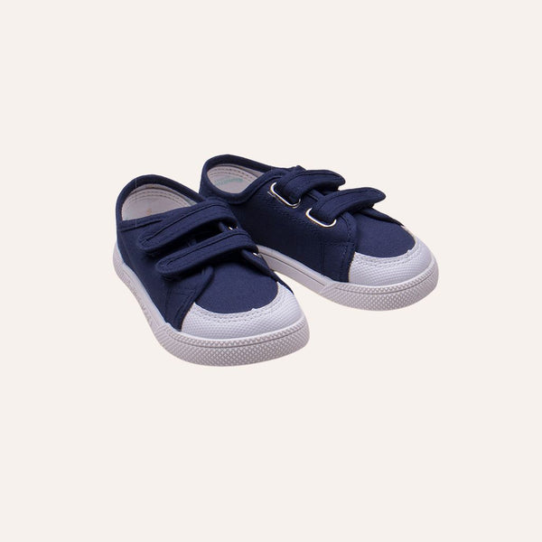 Zapatillas dos velcros puntera